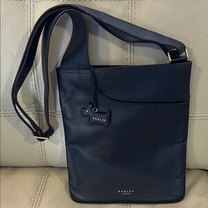 RADLEY LONDON Navy Crossbody Bag with Dog Charm